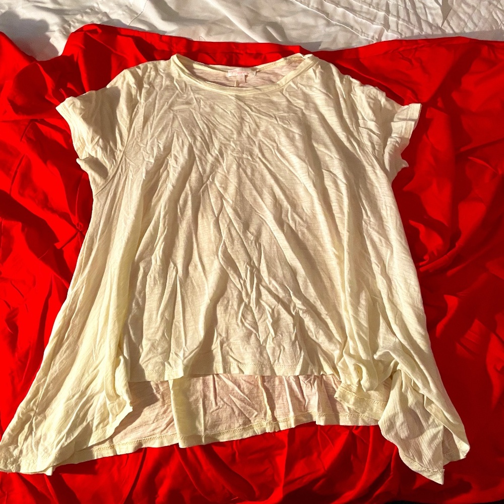 Boutique Yellow Flowy Top